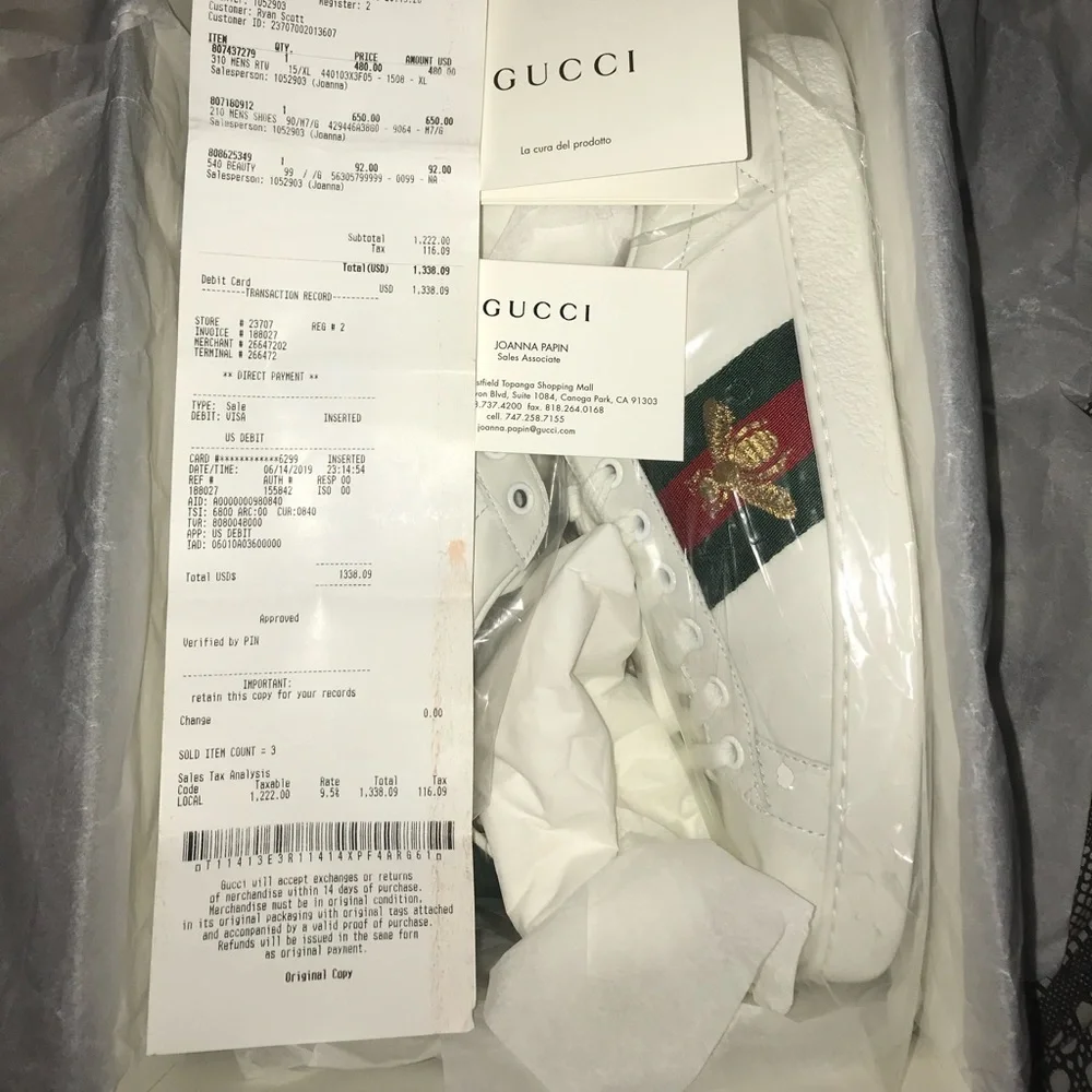 Brand new gucci ace embroidered - Picture 1 of 4